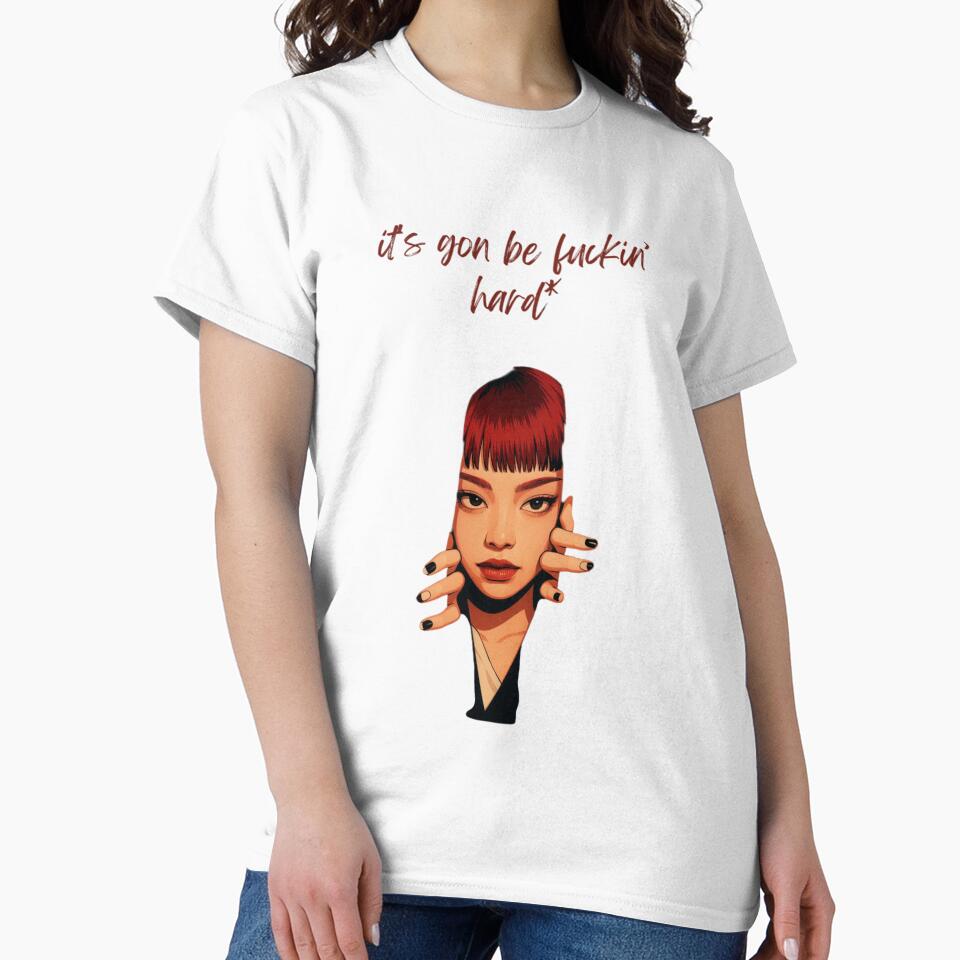It’s Gon’ Be Hard – Bold Feminine Power Quote Illustration by PinkPoise