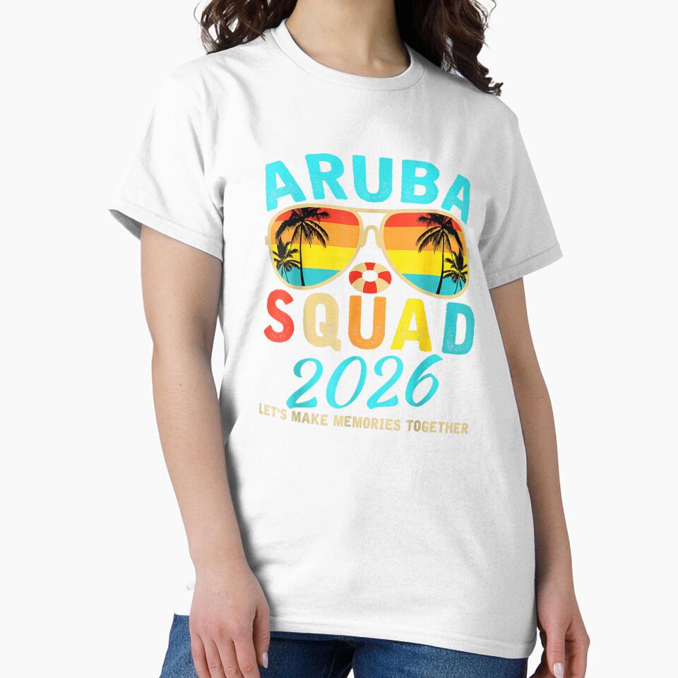 Aruba Squad 2026 Tropical Cruise Vacation Family Travel Shirt by Denenberg Jardel