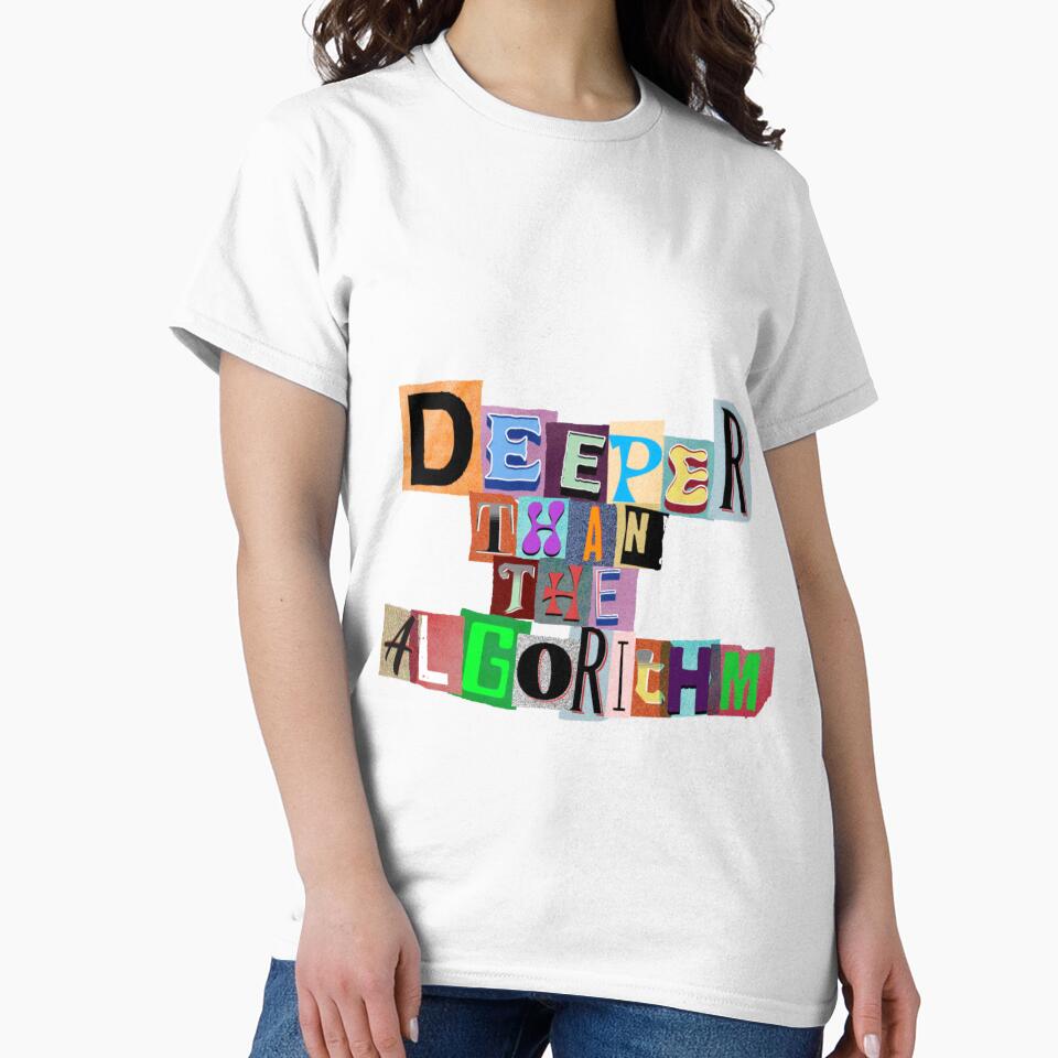Deeper Than the Algorithm – Gen Z Cutout Collage Design by VVisionary11