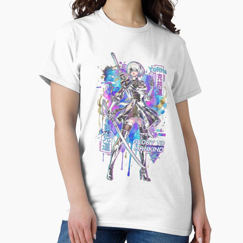 2B NieR Automata Vaporwave Synthwave Blindfold Aesthetic Icon by Senpaiwaves