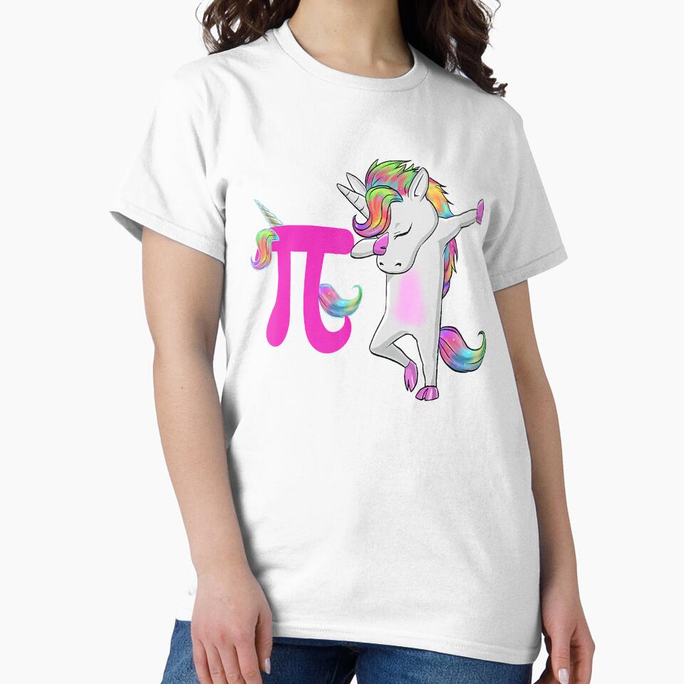 Happy Pi Day Funny Unicorn Dabbing Math For Girls by leeannoon