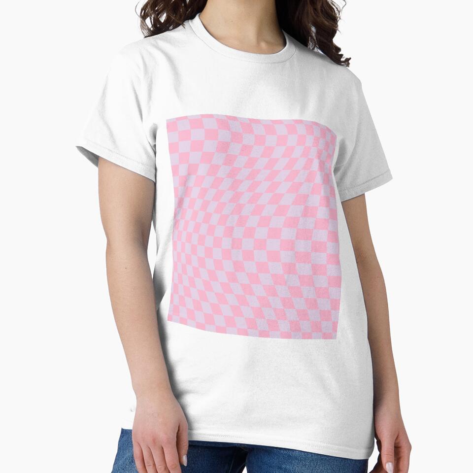 Check Pattern Lilac And Pink Wavy Checkerboard Pattern Sleeveless Top by 4seasondesign