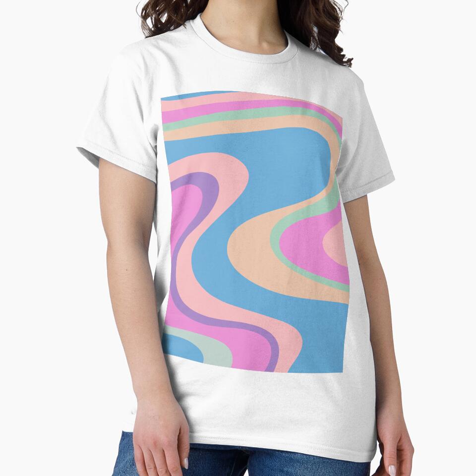 Trippy Dream Abstract Retro Sherbert Danish Pastel Swirl Pattern by kierkegaard