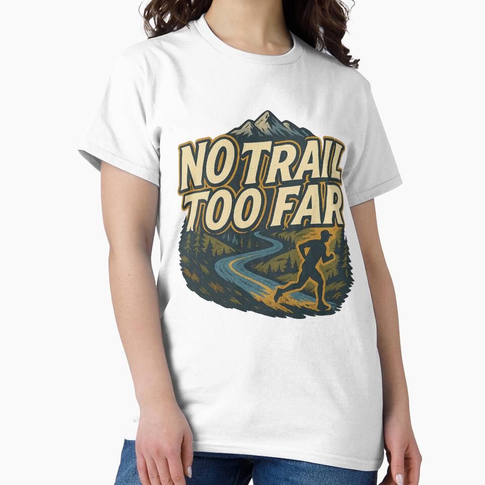 No Trail Too Far (Trail Running) by PerkzPrints
