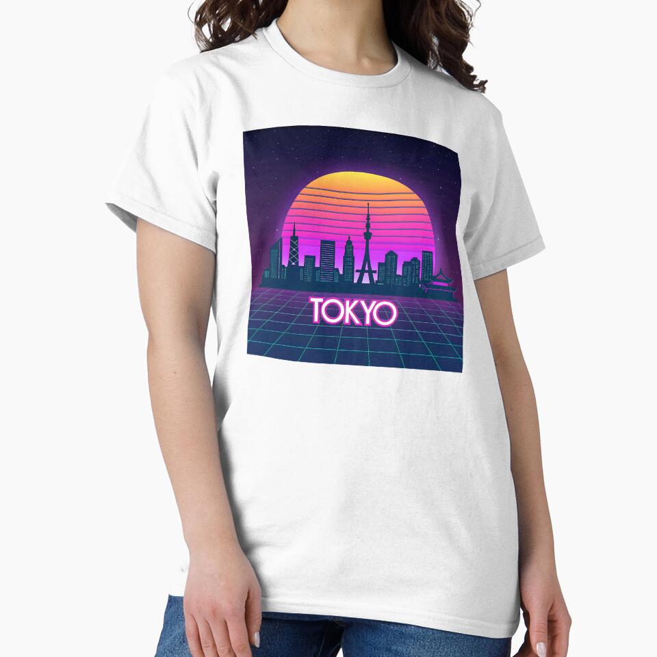 Tokyo Neon Skyline – Retro Vaporwave Aesthetic by digitalscrabble