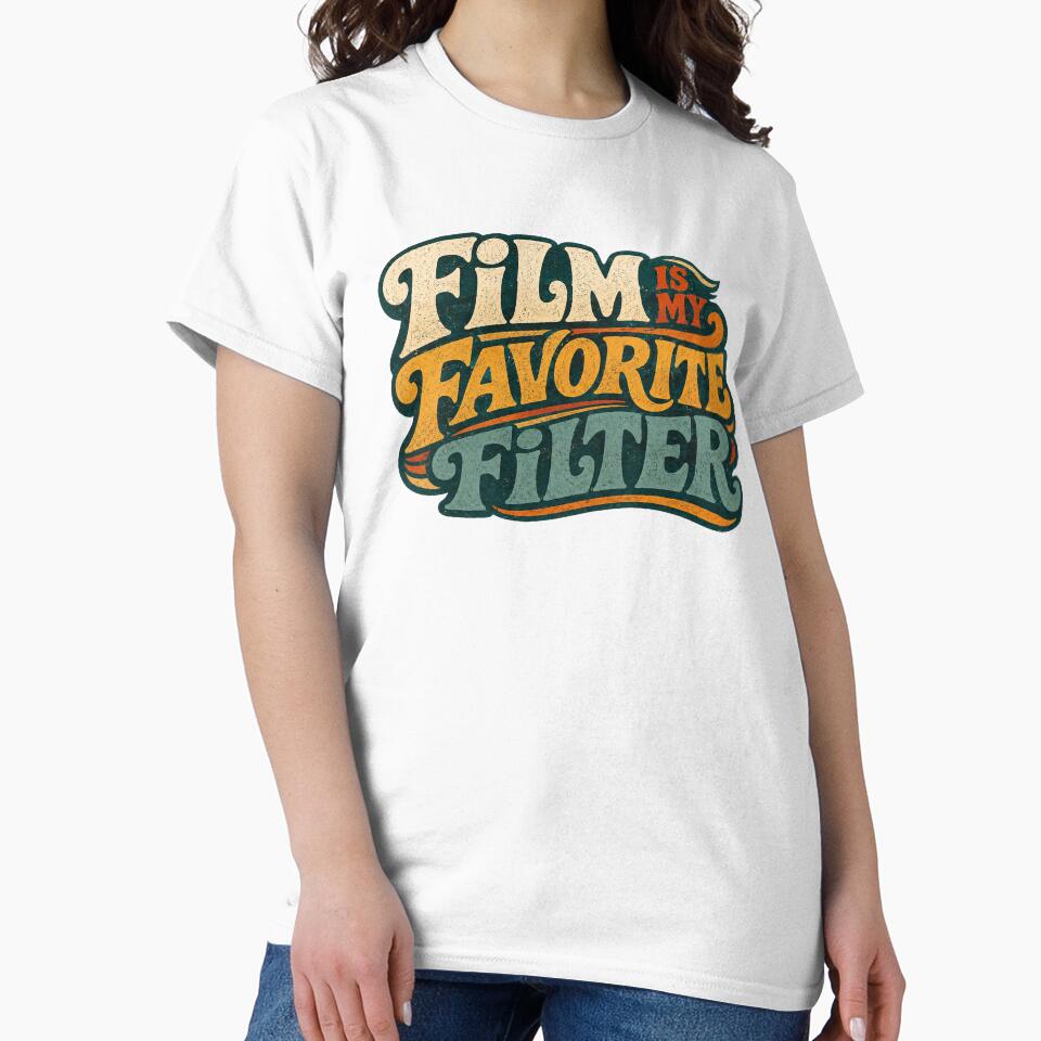 Film Is My Favorite Filter Retro Photography Design by Golden Era Studio