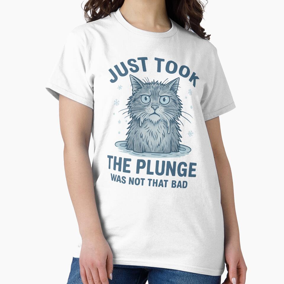 Cold Plunge Cat by Meandmyshop