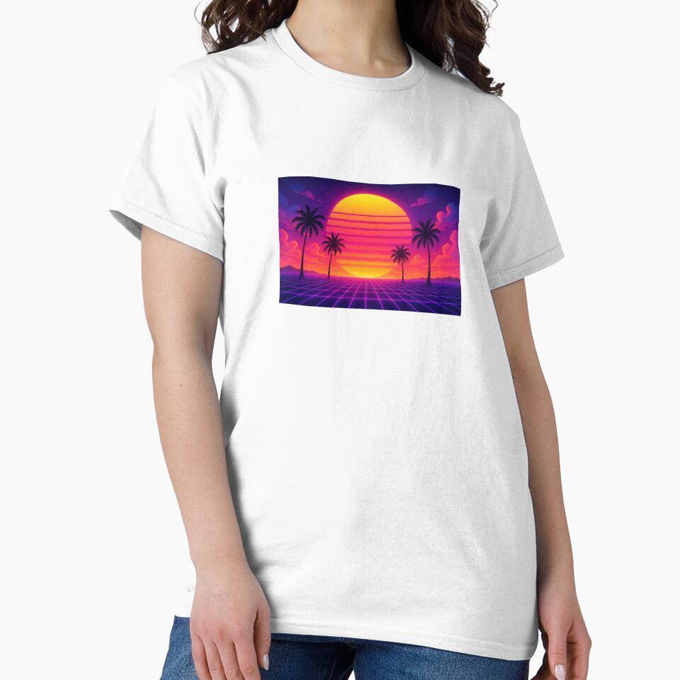 Retro Synthwave Sunset Aesthetic by StorrzySells