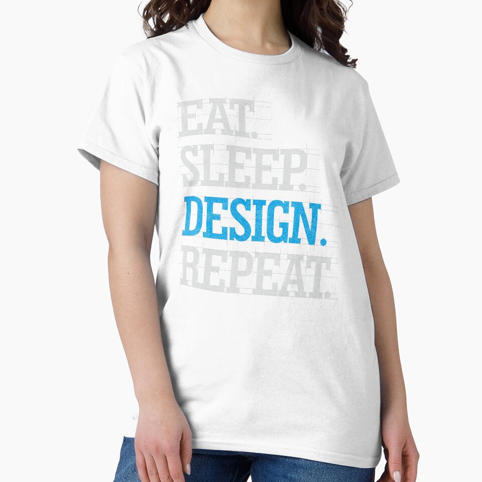Eat Sleep Design Repeat Graphic Designer Gift Funny by alenaz