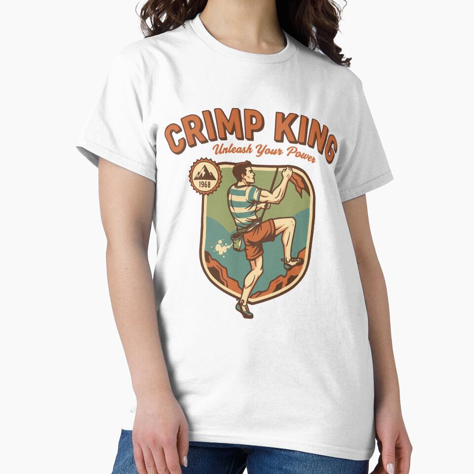 Crimp King Unleash Your Power Rock Climber by LuminOrb