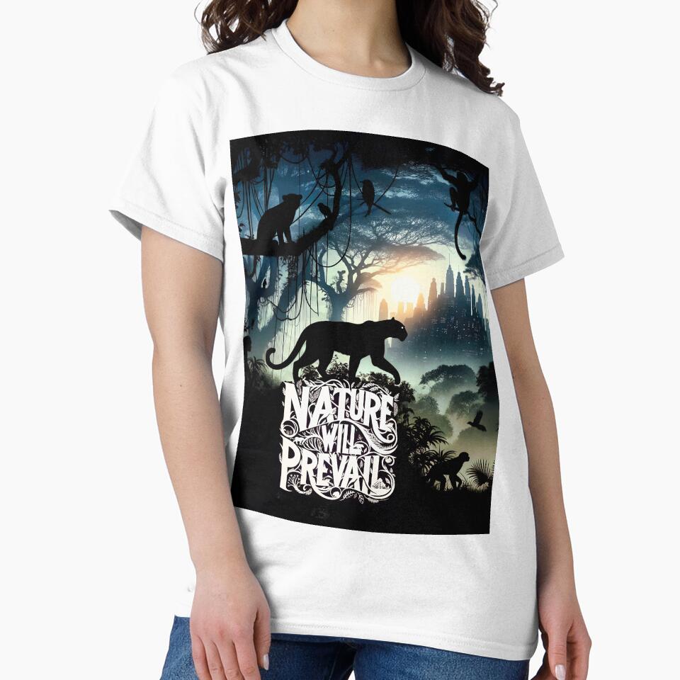 Nature Will Prevail | Jaguar Silhouette Art by eatmorvelopator