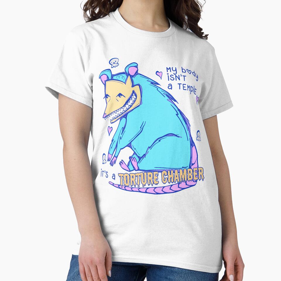 my body isn’t a temple, it’s a torture chamber possum by crestfallenmermaid