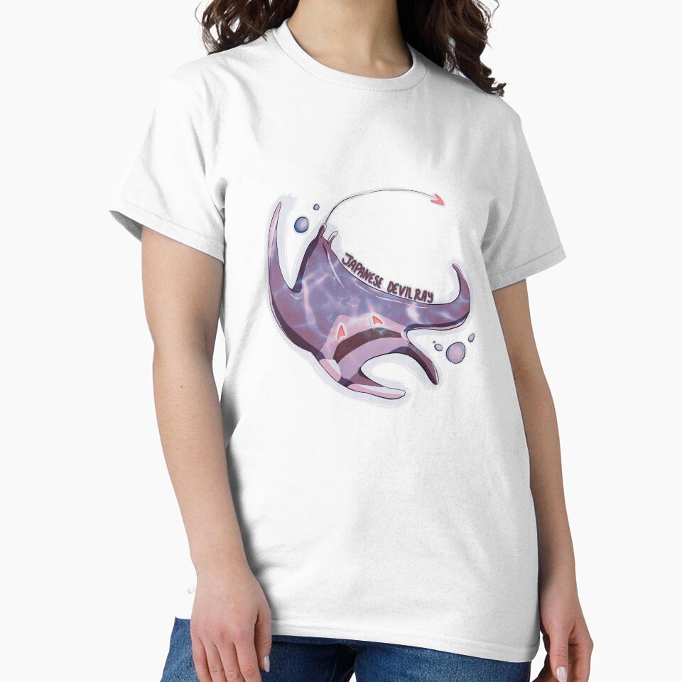 Japanese Devilray (Endangered Species) (horns ver.) by Dragon Blossom Art