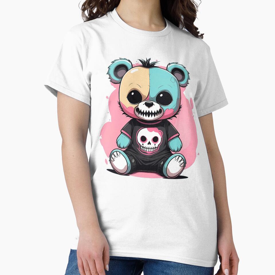 pastel goth teddy bear by lotsagoth