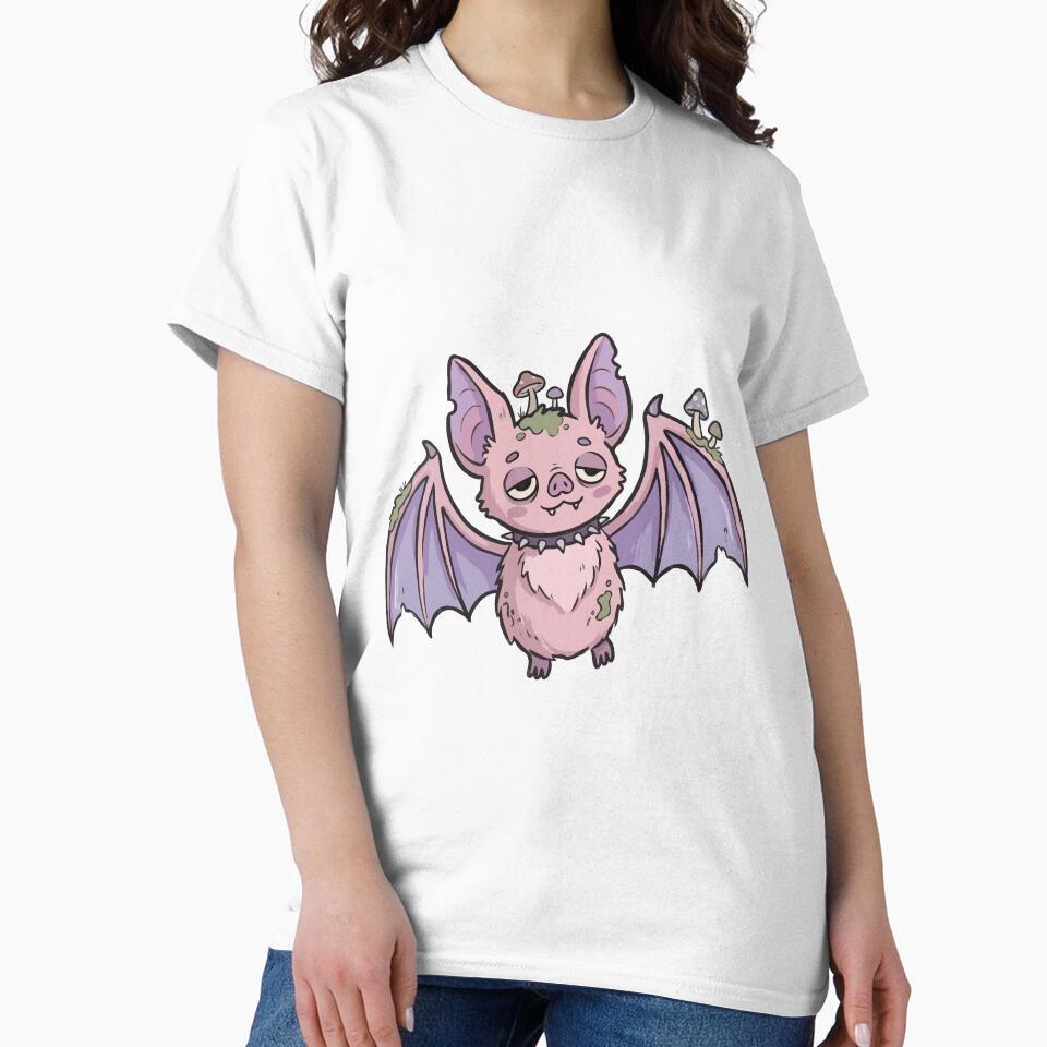 Sleepy Lavender Fungal Mammal by Emegan Print Art