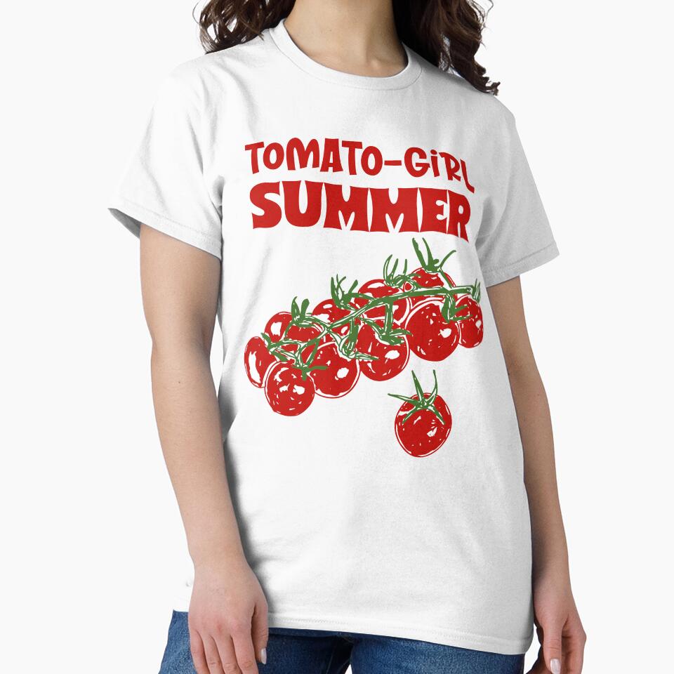 Tomato Girl Summer Aesthetic Illustration by MaiZephyr