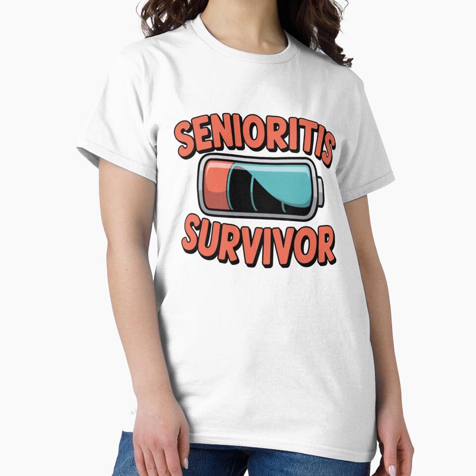 Senioritis Survivor Funny Class Senior of 2026 Graduation by Okada's t-shirts & accessories
