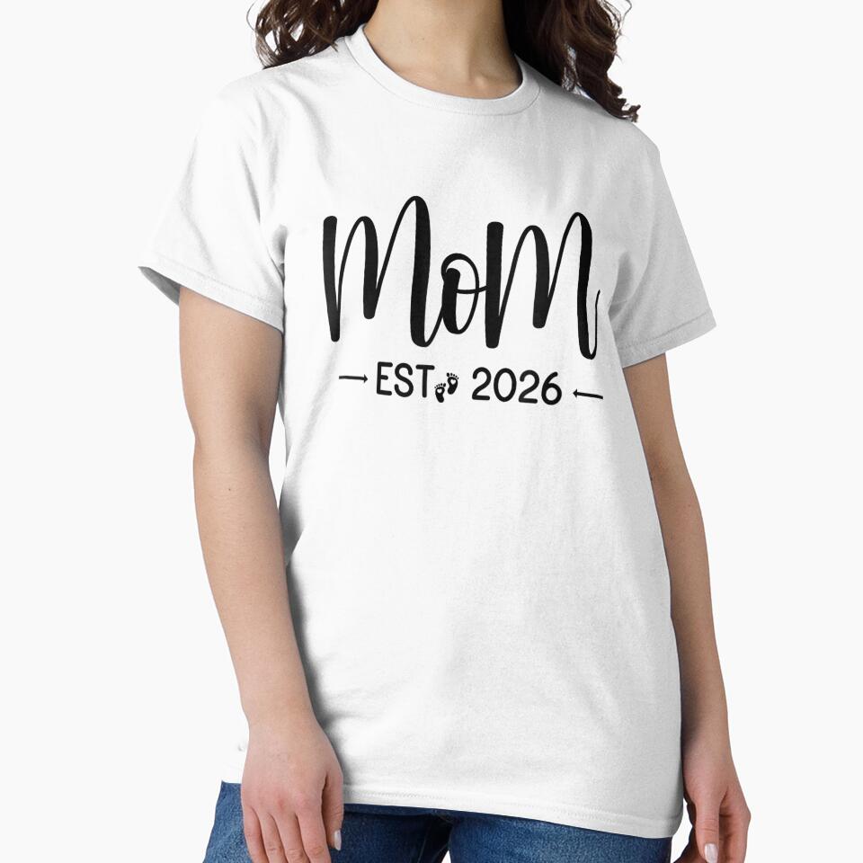 Mom Est 2026 New Moms - Dads Matching Mother To Be 2026 by Goleon12