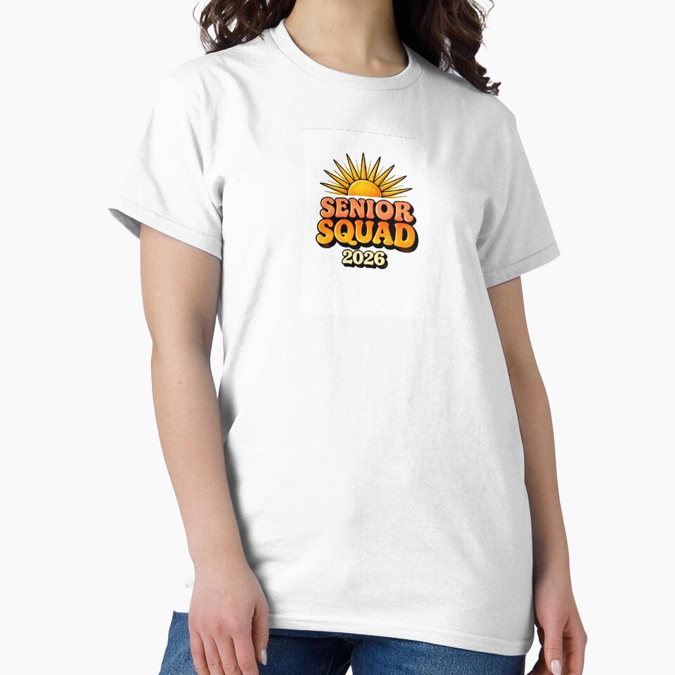Senior Squad 2026 Graduation Retro Sunset Design by GraffKingz