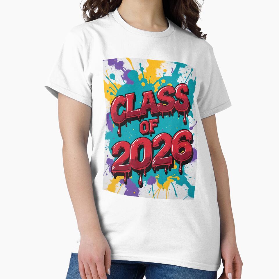 Class of 2026 Graffiti Splash Graduation Design by DarylWelsh2024