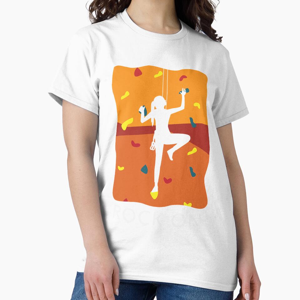 Rock On Girl Climbing Climber Bouldering by KendySancho