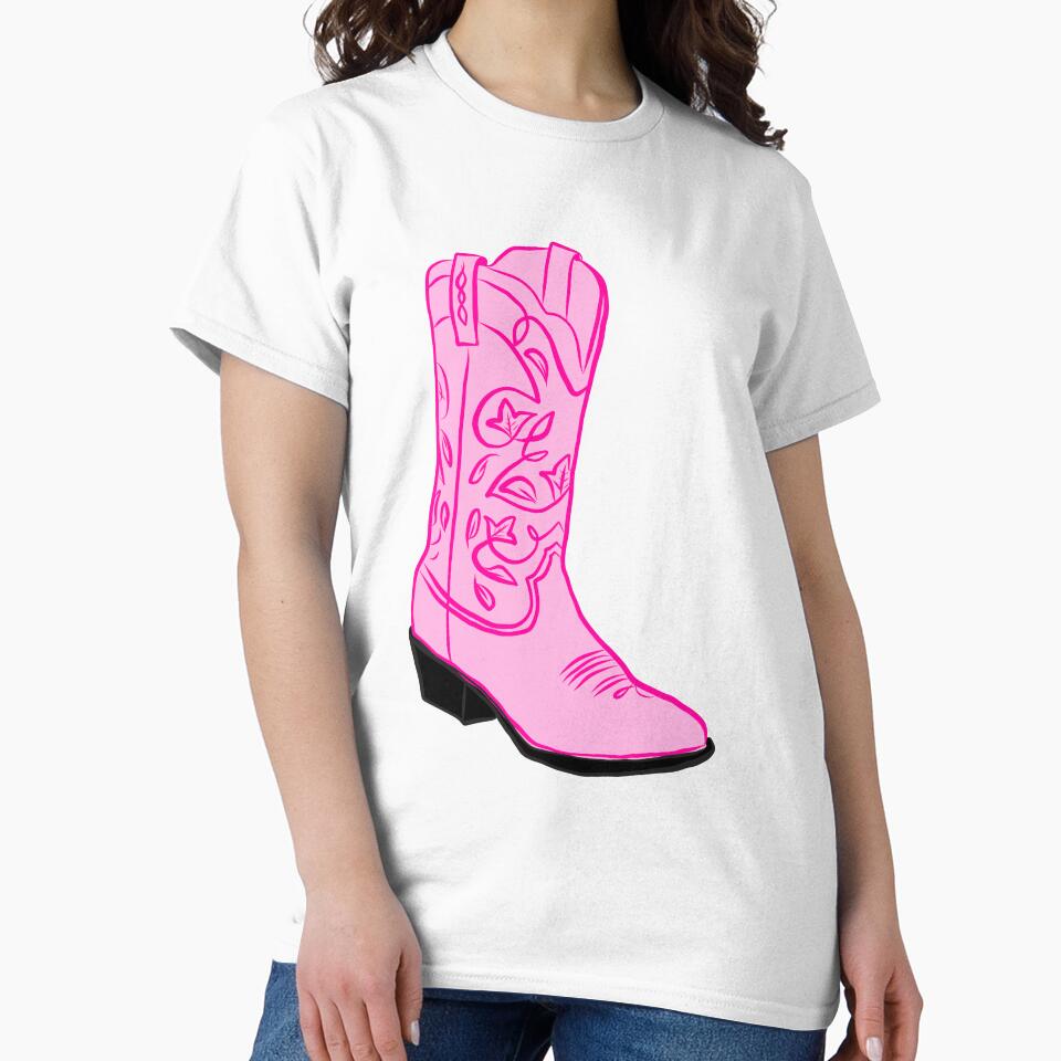 Pink preppy cowboy boot cowgirl by SUUSCK ★