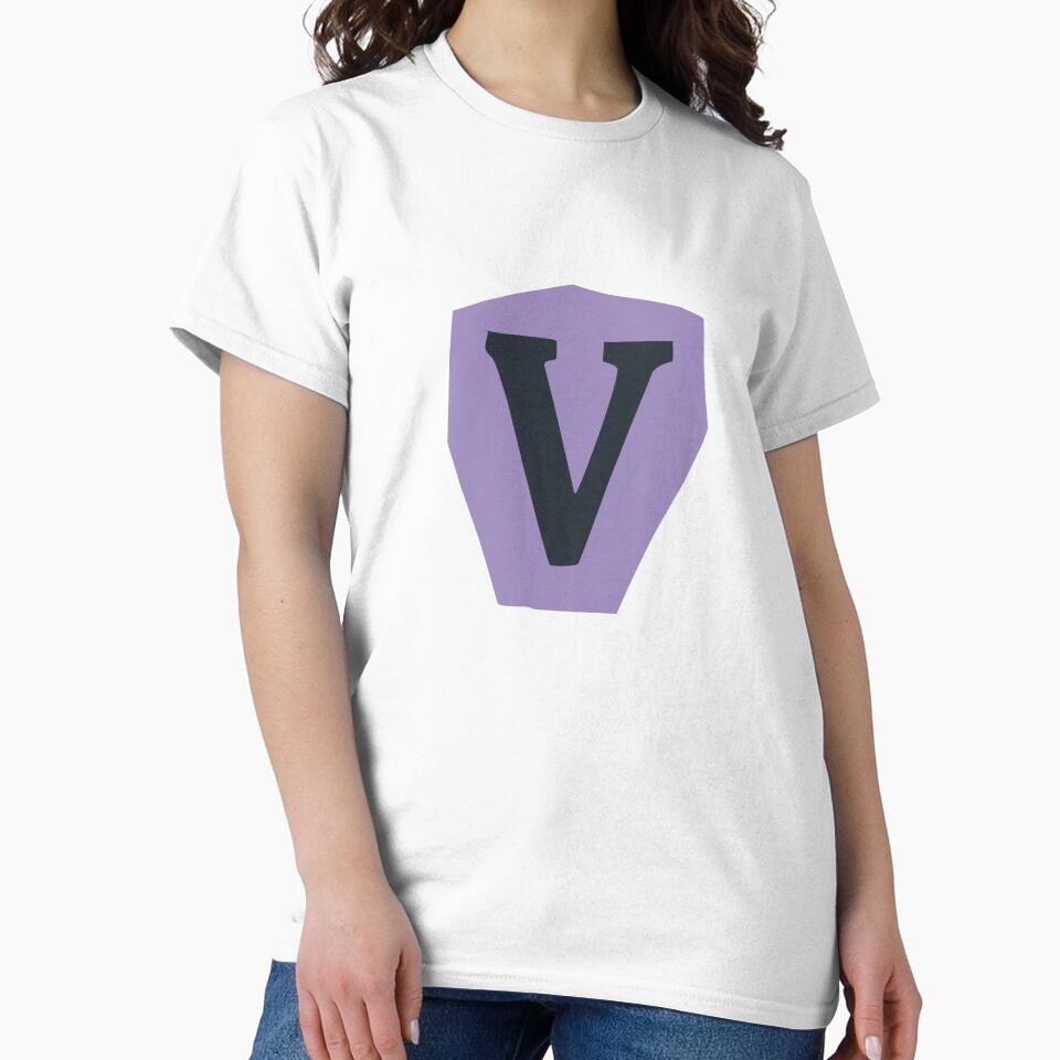 Letter V - Colorful Cutout Paper Collage Alphabet Initial by uncoXab