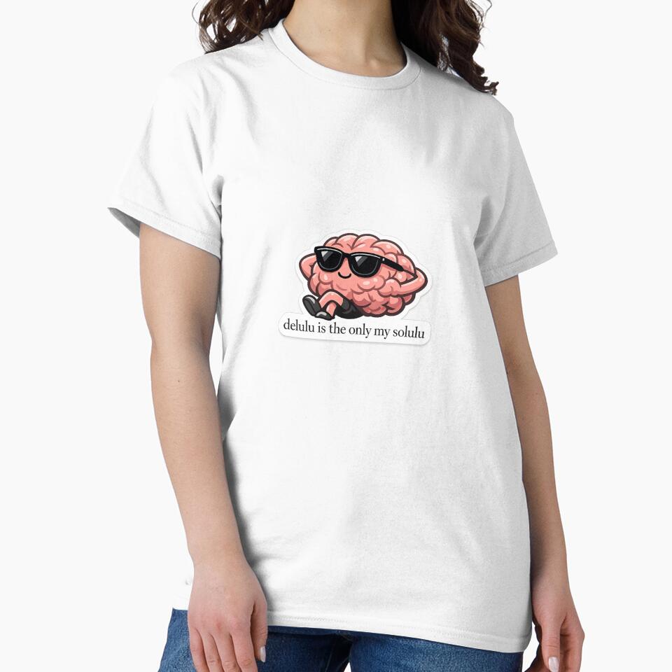 Delulu Is The Only My Solulu Chill Brain Aesthetic Sticker by Saniyamirza07