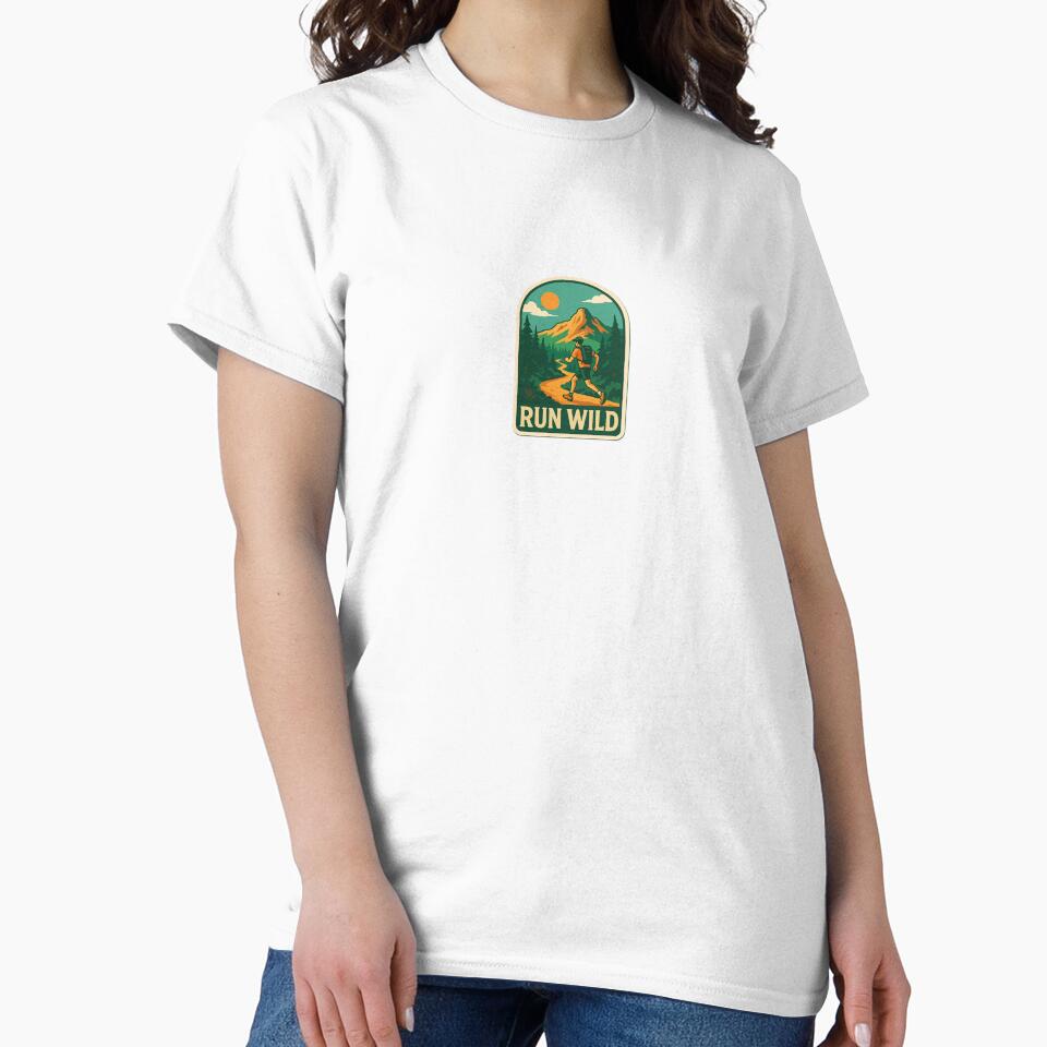 Run Wild Sticker – Free as the Mountains by Trail Line