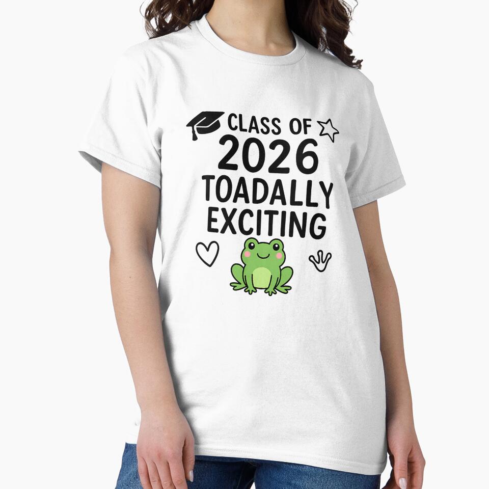 Class of 2026 Toadally Exciting Cute Frog Graduation Design - senior by MarJul