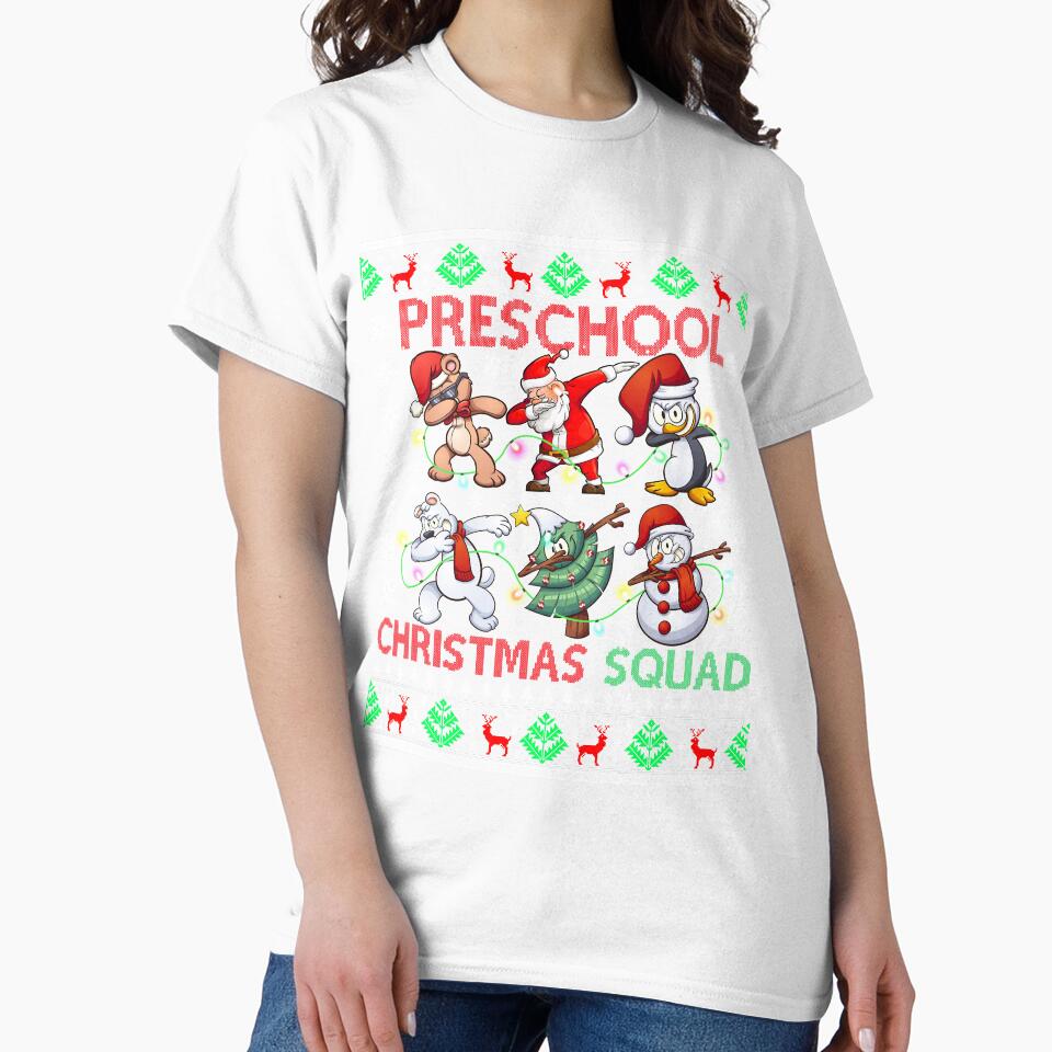 Preschool Christmas Squad Merry Dabbing Ugly Xmas by Twan-Pas31