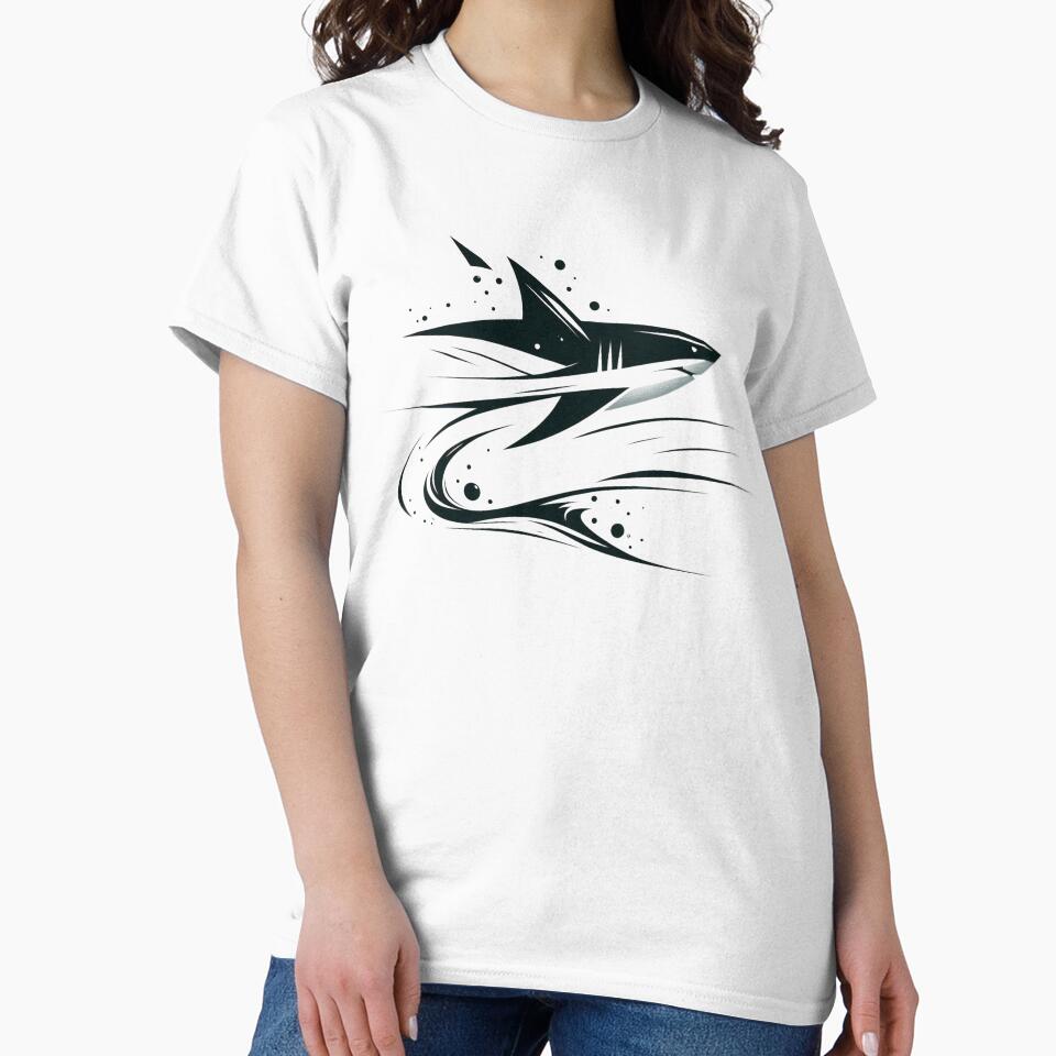 Shark After Turning Around Abstract Picture by Gaborai