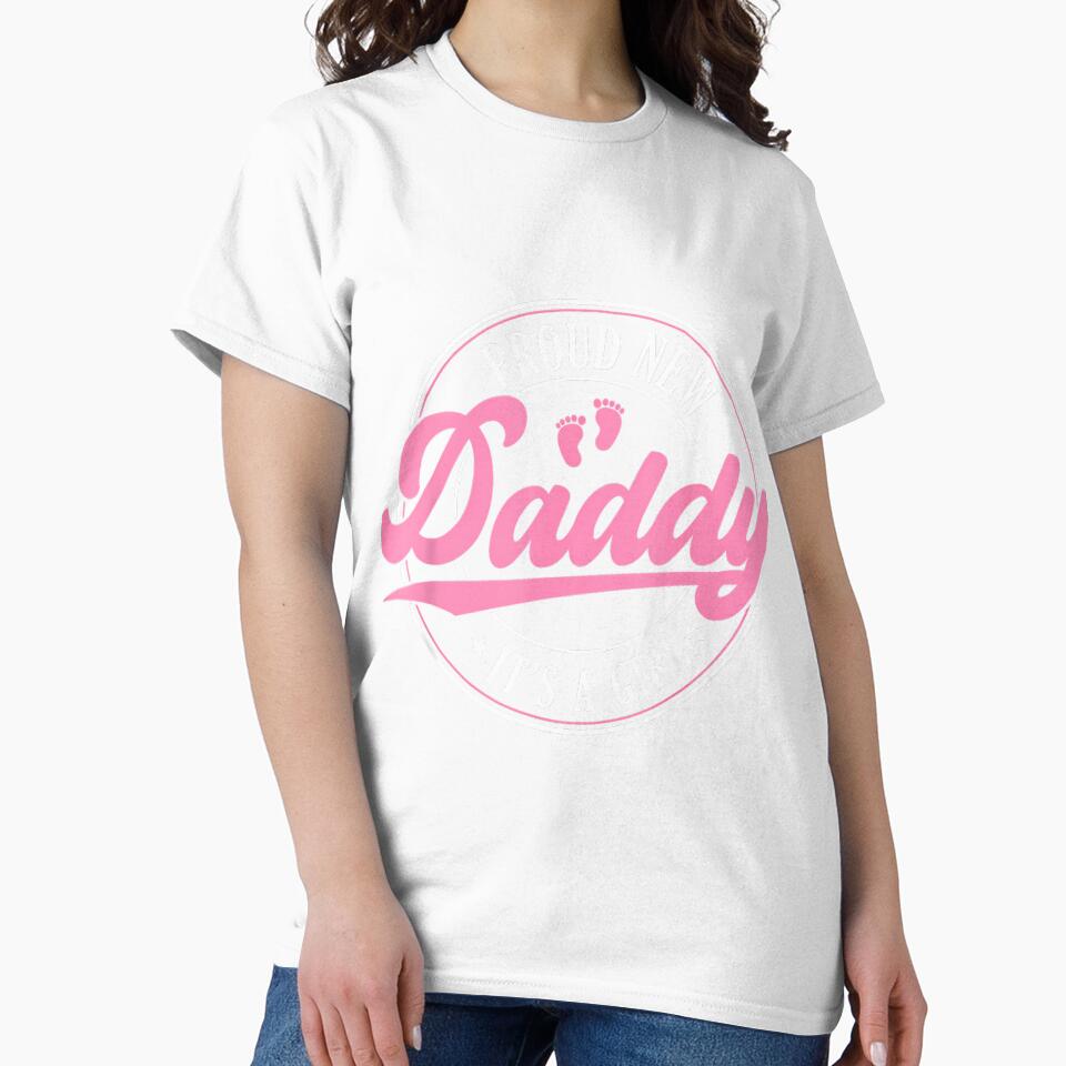 Proud New Dad I'ts a Girl Est 2026 Baby Announcement Daddy by GreggRoss