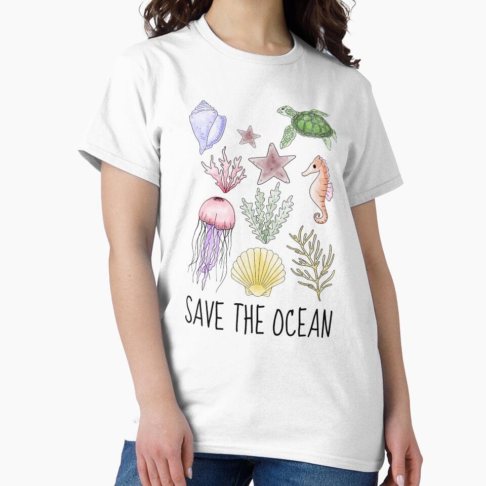 Save The Ocean - Eco Friendly Ocean Conservation by RockFireMerch