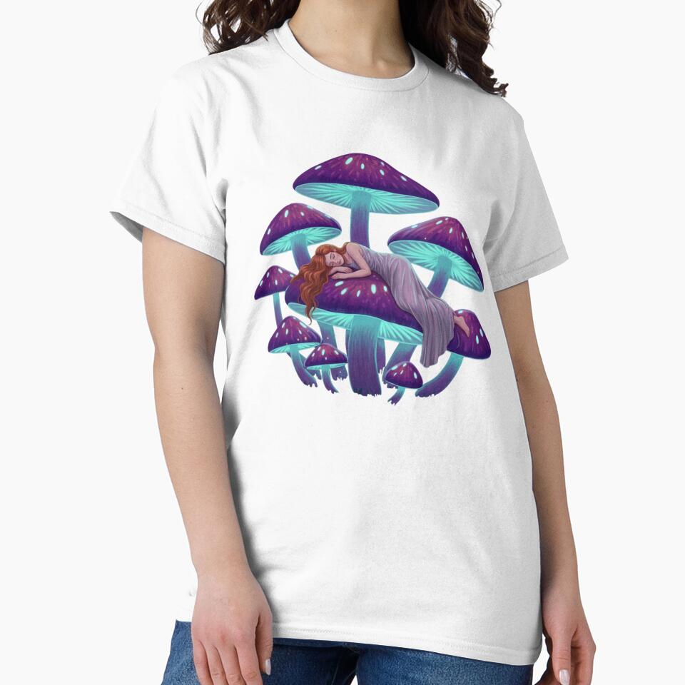 cottagecore mushroom classic tshirt by anandsiva2703