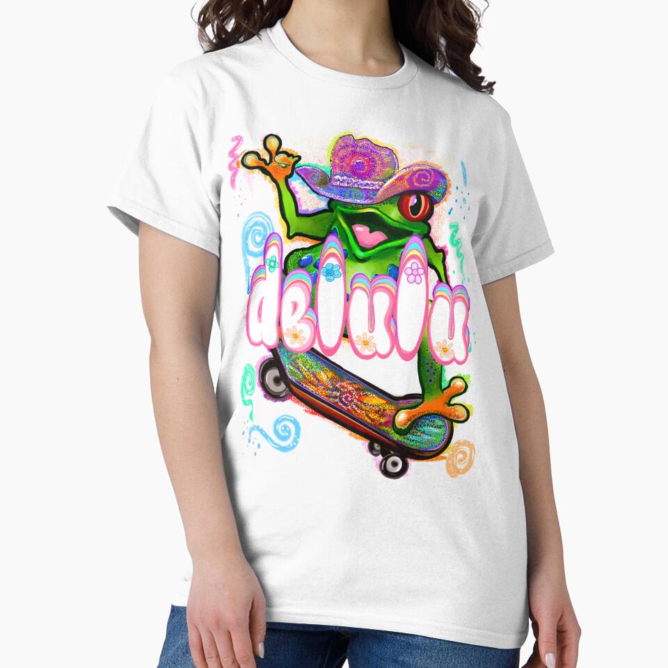 Delulu Frog sarcastic funny humor by Artonmytee