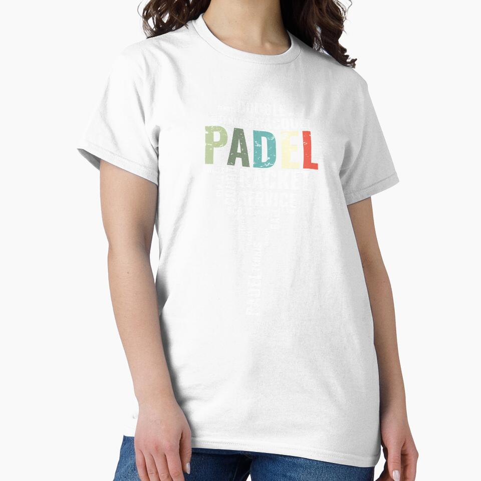 Vintage Padel Wordcloud Padel Racket by Shirt-Kaiser