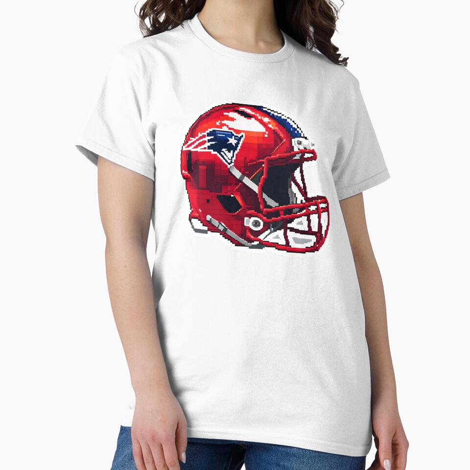Cute Pixel American Football Helmet in Red by BankMano