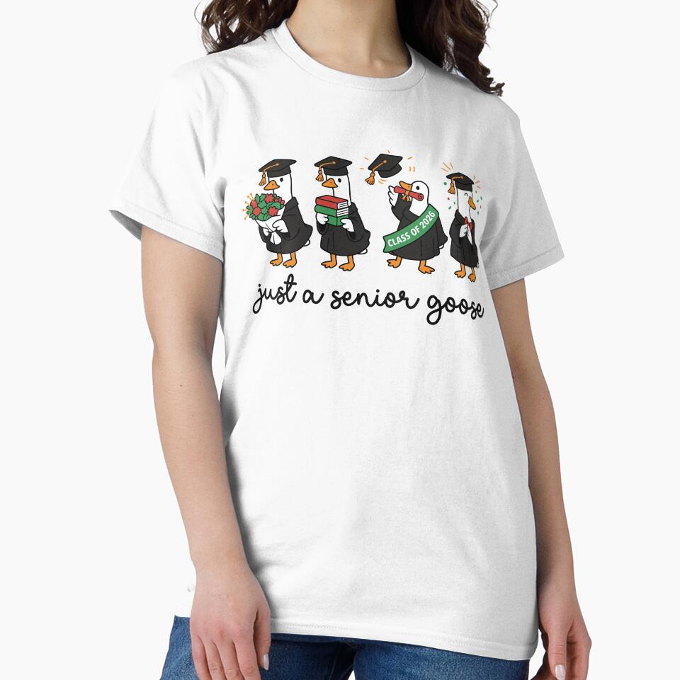 Just a Senior Goose Funny Graduation Senior Class Of 2026 by gunaone-design