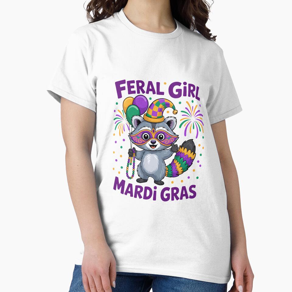 Feral Girl Mardi Gras Mardi Gras Raccoon by Morphologiona