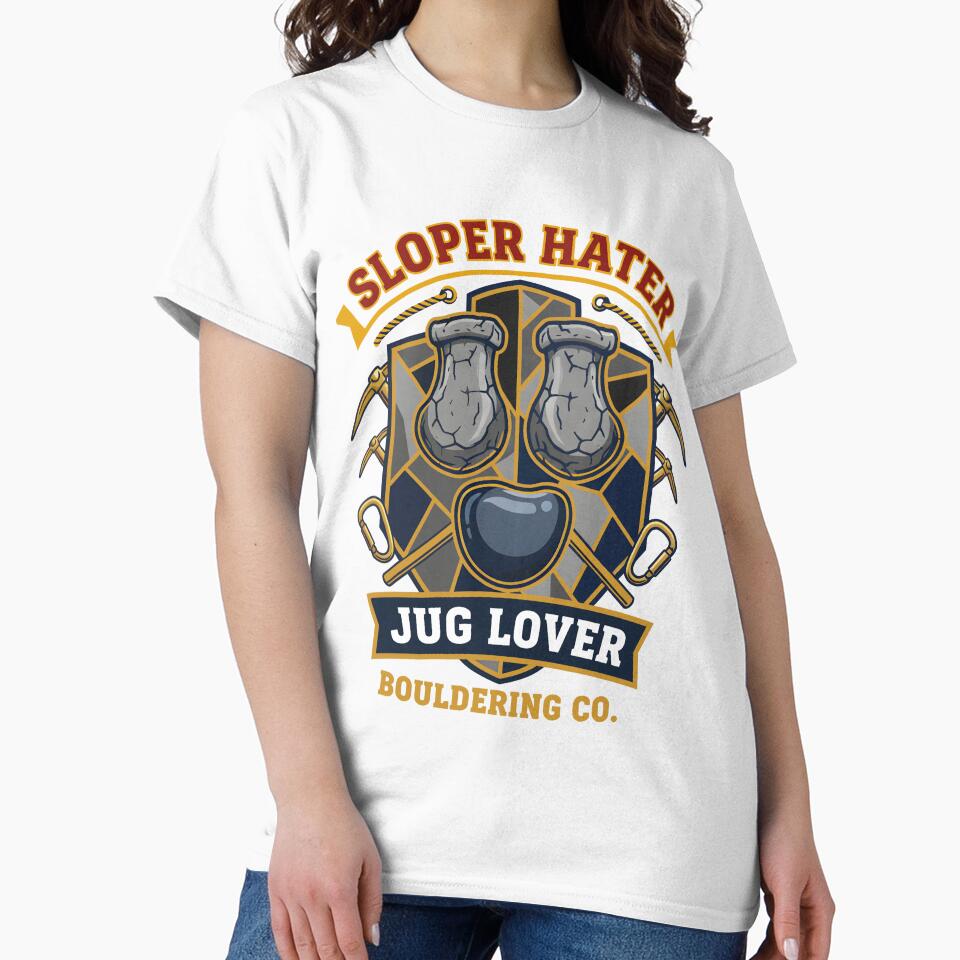 Sloper Hater Jug Lover Bouldering Co Funny by LuminOrb