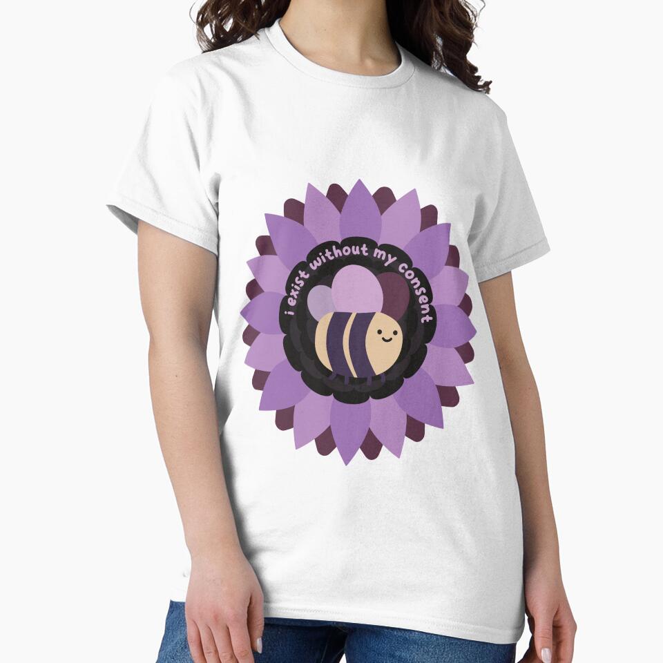 I exist without my consent [lilac] by deadbeatprince-typography