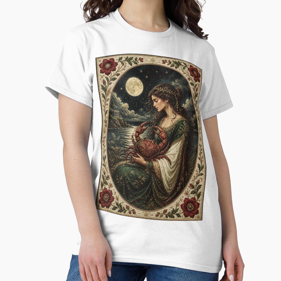 Moonlit Guardian, Feminine Strength & Emotional Depth (Medieval Fantasy Art Print) by doinitzart