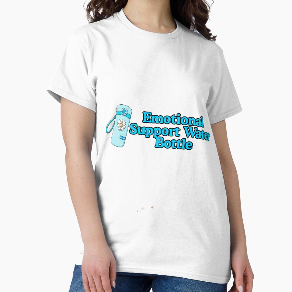 Emotional Support Water Bottle Sticker / Mental Health Sticker / Funny Water Bottle Sticker / Hydro Sticker / Drink Water by Fresh Clothes