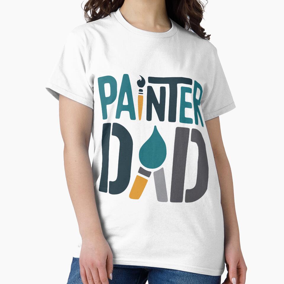 Painter Dad Colorful Brush Style For Creative Fathers Who Love Making Things by cosettacir6382