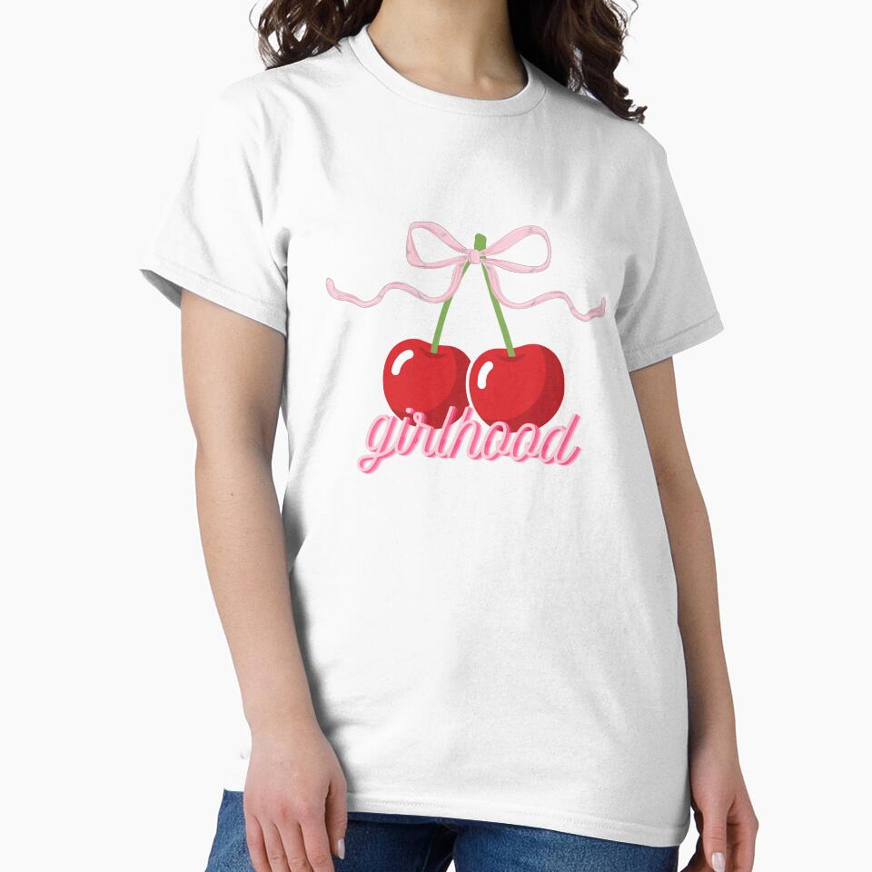 girlhood girly quote coquette cozy cherries pink bow by pasteldreams26