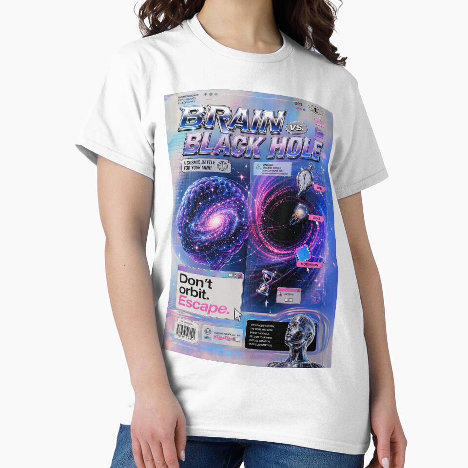 Brain vs Black Hole – Y2K Cyber Aesthetic Escape by Bulografik