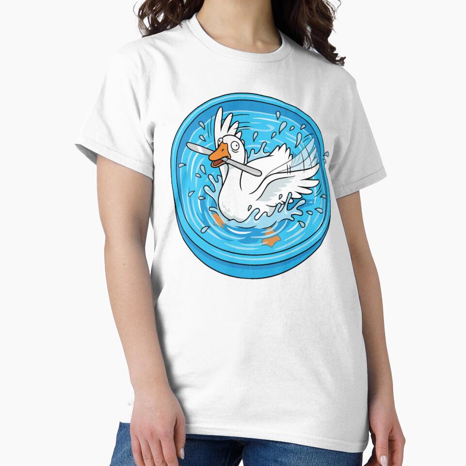 Chaotic Goose Holding Knife Kiddie Pool Meme by Arc2020