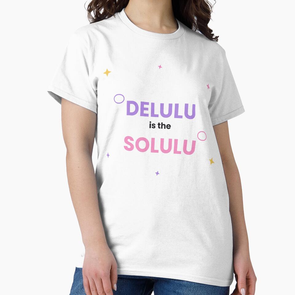 Delulu Is The Solulu Funny Gen Z Sticker by QuirkyCartel