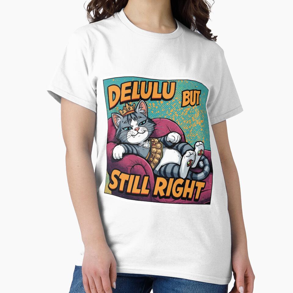Delulu  meme stickers| Delulu Is The Solulu Sticker | Funny Meme Aesthetic | In My Delulu Era 2026 | Kpop Delusional Cat Vibes v8 by CosmicNook1